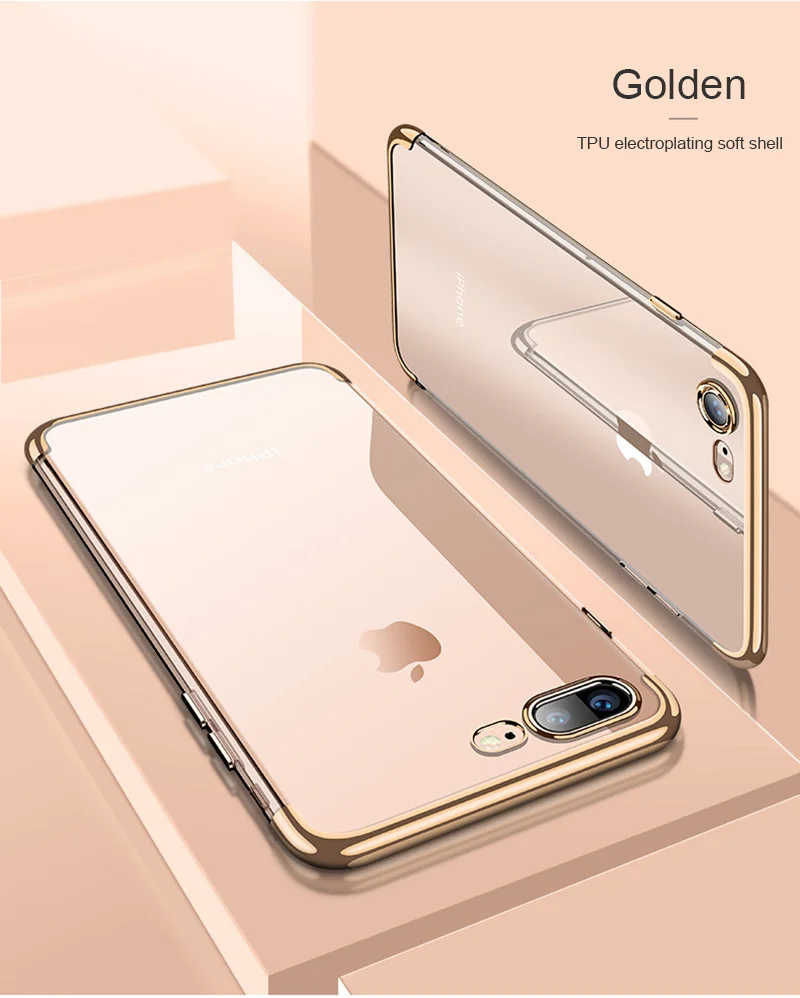 Прозрачный чехол для мобильного телефона SIXEVE из ТПУ iPhone 6 s 7 8 Plus X XS MAX XR 6Plus 7Plus