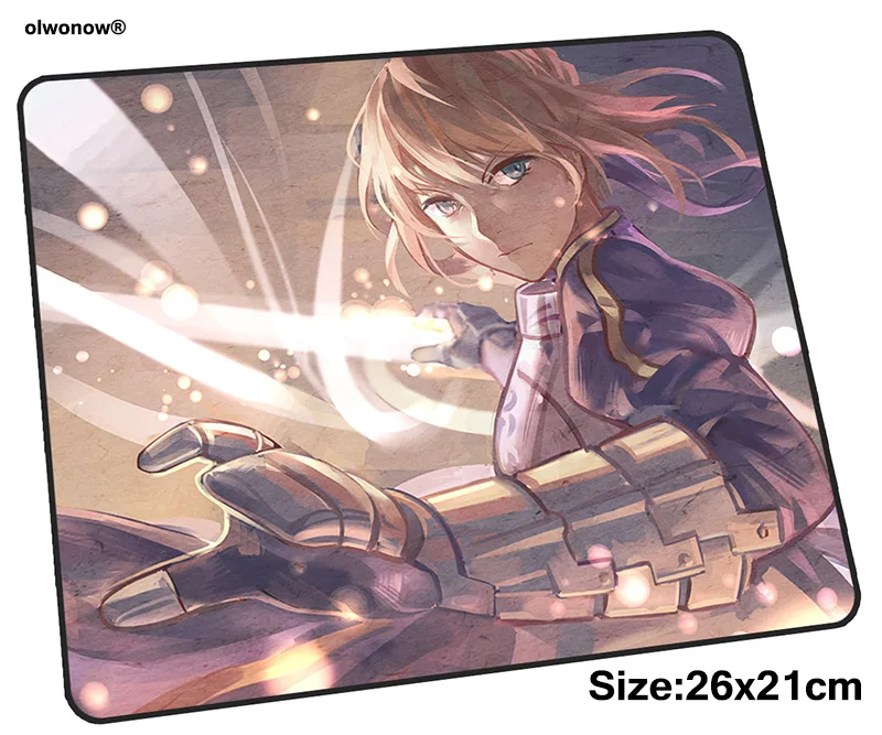 Игровой коврик для мыши Fate Saber 26x21 см большой игровой Новое поступление
