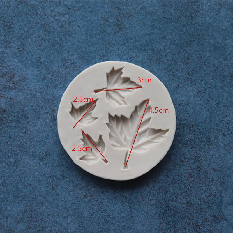 4 отверстия кленовый лист жидкий силикагель помадки формы для шоколада сахара