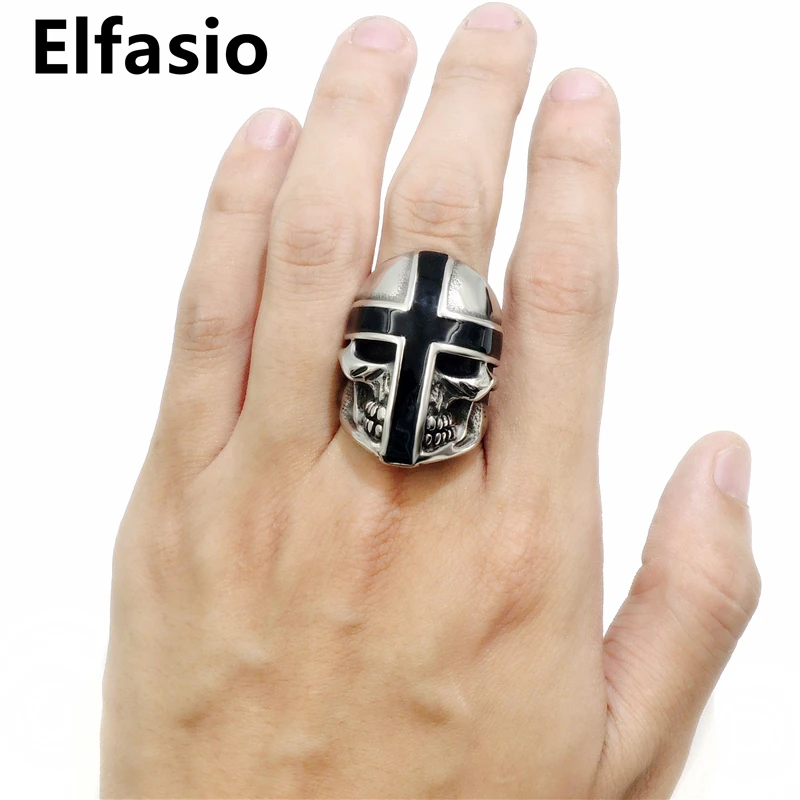 Мужское кольцо из нержавеющей стали в стиле панк Размер 7-13 | Украшения и
