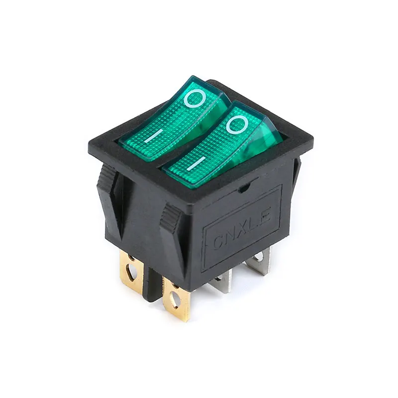 KCD3 6PIN 15A 250V 20A 125V двойной светильник кулисный переключатель водонепроницаемый переключатель включения-выключения KCD3 лодочный выключатель питания