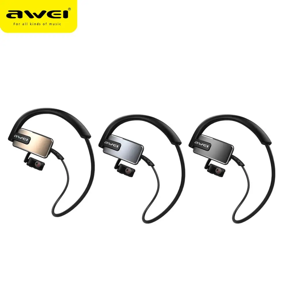 AWEI A883BL Bluetooth Headphone Wireless Earphone With Micr Stereo Sport Waterproof Noise Cancelling Headset Earphones Earbuds