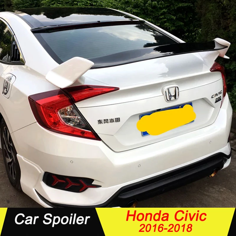 GT стиль ABS спойлер для Honda Civic украшение в виде хвостового крыла задний багажник спойлер для Honda Civic 10th