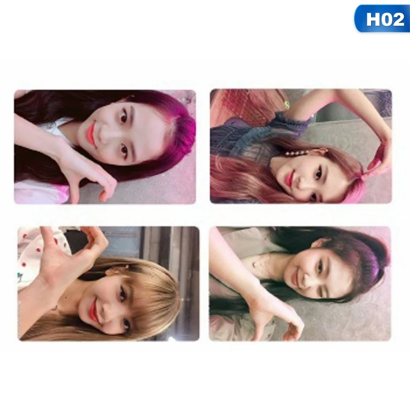KPOP BlackPink GOT7 TWICE IZONESEVENTEEN фото карта прозрачные фотографии скраб карты Ins прозрачные открытки оптом новые - Цвет: 02