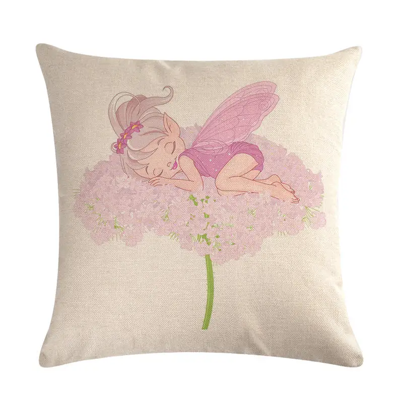 Сказок для девочек butterflyhomerdecor, чехол для подушки, Наволочки, покрытия для подушек размером 45*45 см диван-подушка для сидения, декоративный светильник