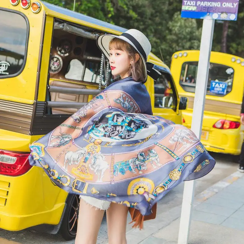 Женское Шелковое парео Scoiry 90x185 см Пляжное пляжное платье бикини купальный костюм