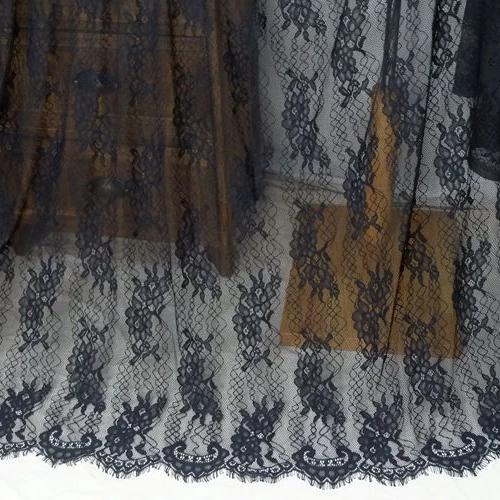 

150x30 0 см/шт. ресницы французские кружева! Женское длинное платье, черное элегантное кружевное платье, новинка 2019