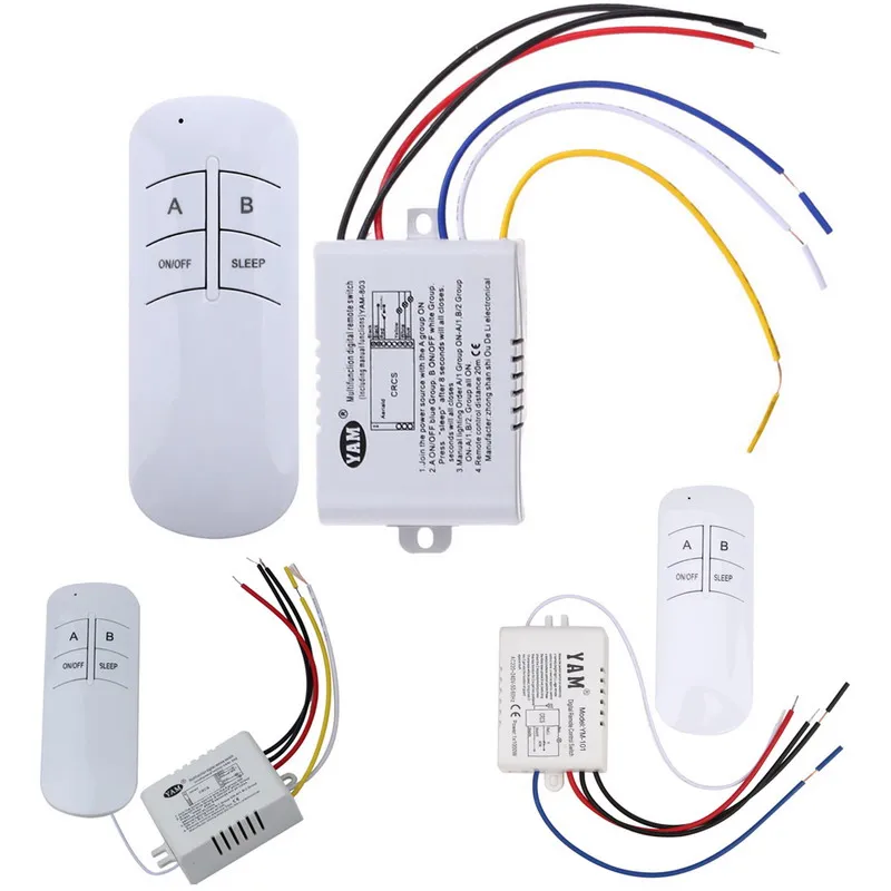 Беспроводной переключатель ВКЛ./ВЫКЛ. 2/3 В 1/220 путей|receiver for outdoor speakers|receiver samsungswitch