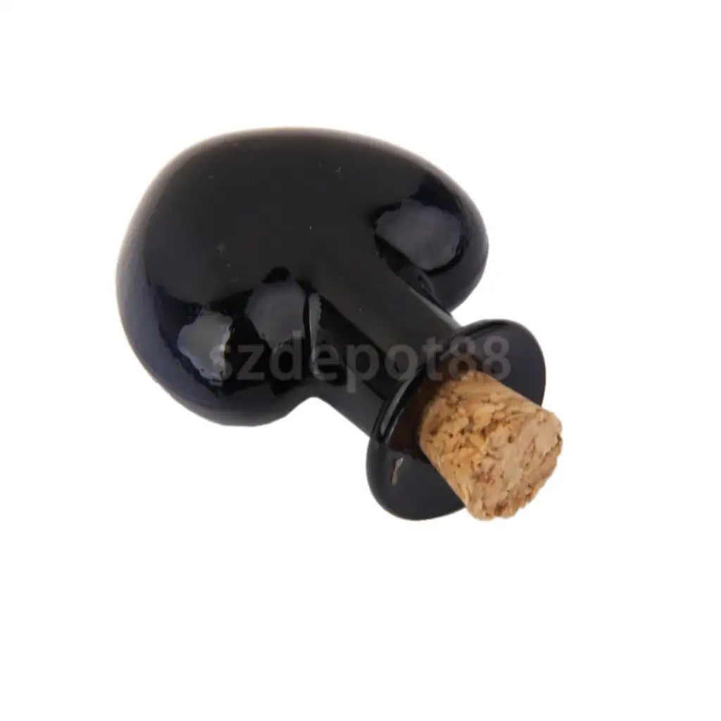 10 стеклянных банок в форме сердца флакон для желаний черная подвеска сделай