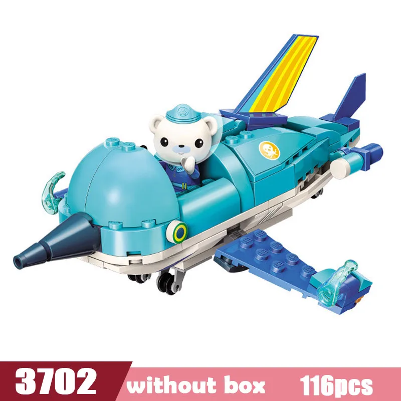 Octonauts строительный блок октопод Gup подводная лодка октябрь-Pod с GUP-C GUP-E GUP-D GUP-K GUP-I в стиле лего кирпичные игрушки Детский подарок - Цвет: 3702 without box