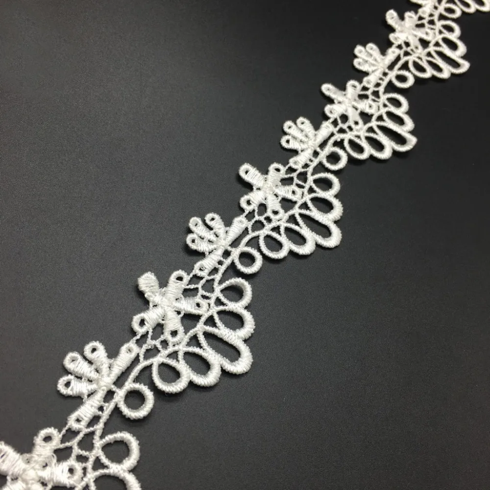 15 ярдов 4 см ширина белая Водорастворимая кружевная отделка аксессуары сделай