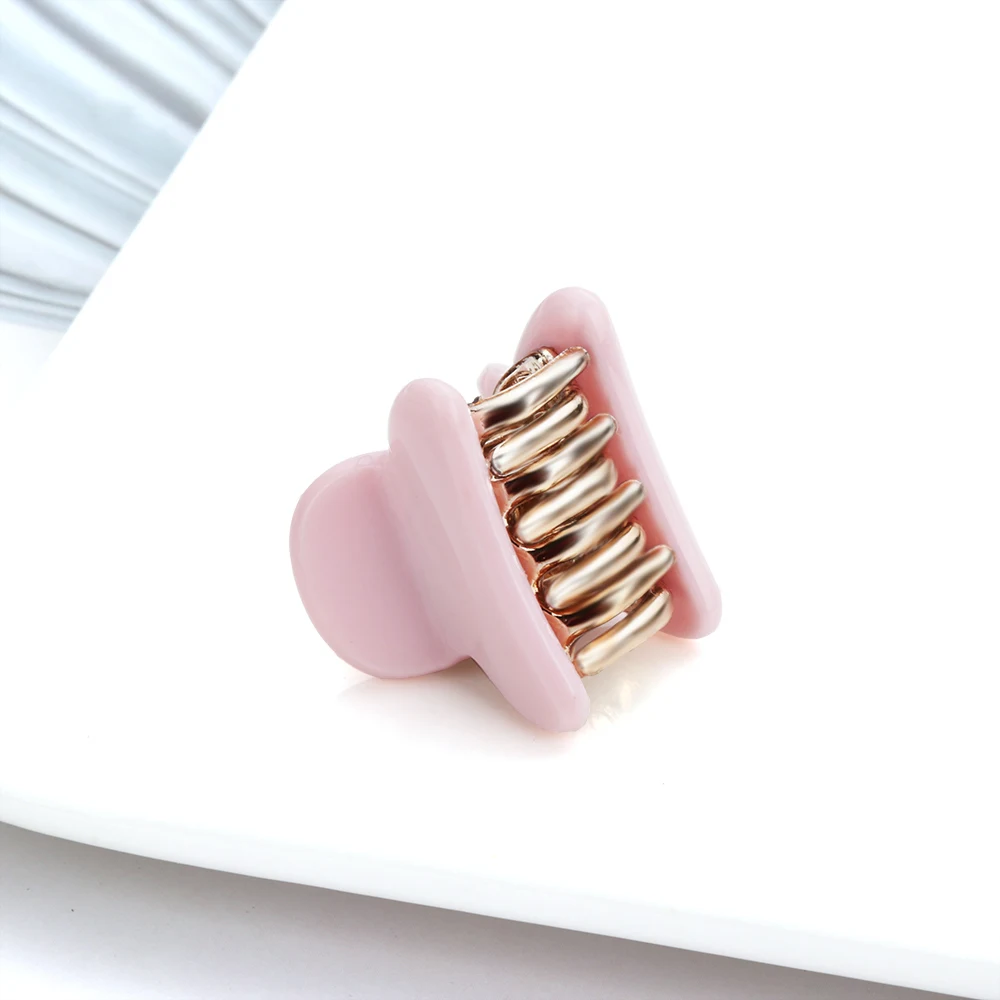 1 Pcs Mini Hair Clip Acetic Barrettes Acid Stone Hairpin Grain Marble Geometric Hair Claw Women Hair Accessories