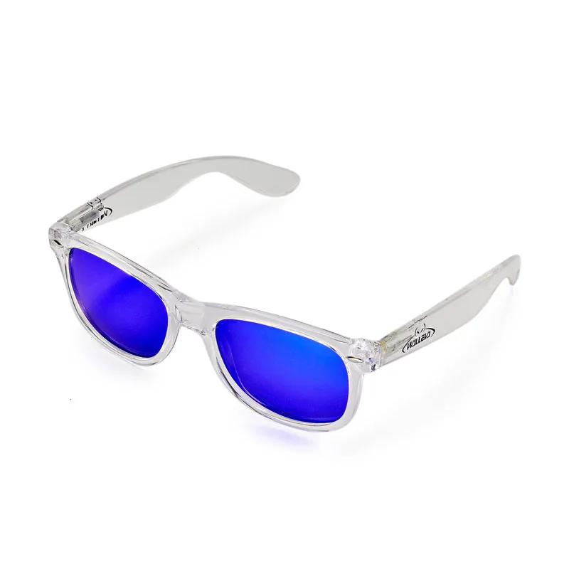 Walleva Кудо квадратный Красочные поляризованные солнцезащитные очки UV400 большой размер прозрачной оправе серии - Цвет линз: W9