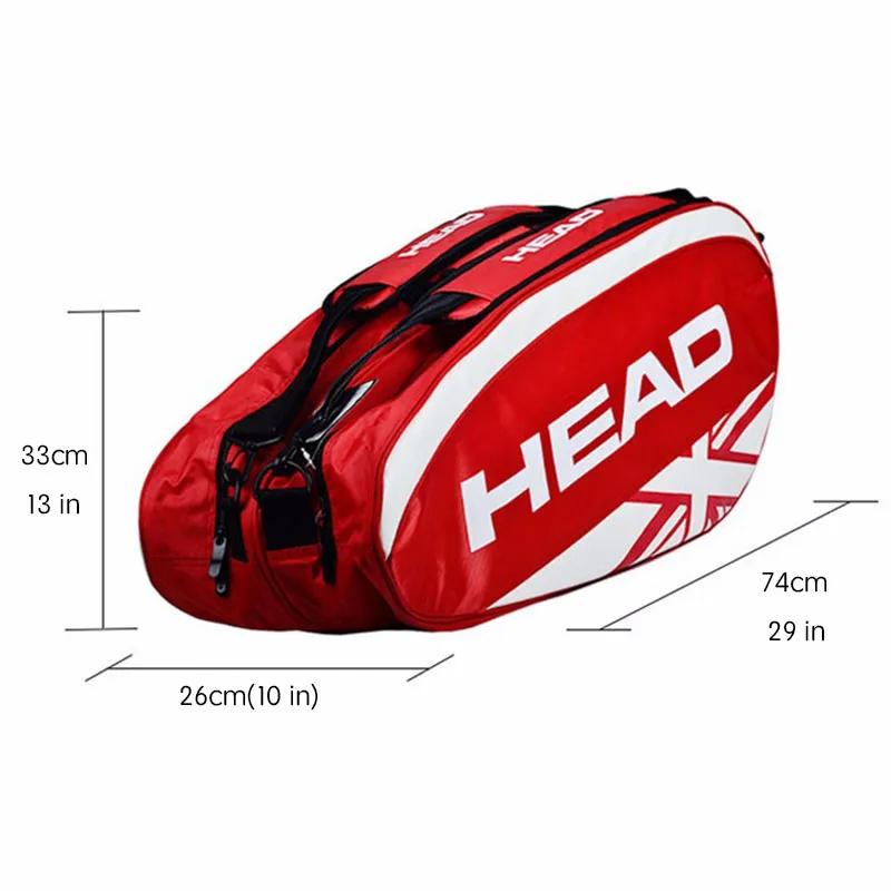 Большая голова Теннисная ракетка сумка мужской спортивный теннисный рюкзак для