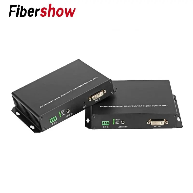 DVI оптоволоконный передатчик и приемник USB мышь клавиатура удлинитель одиночный