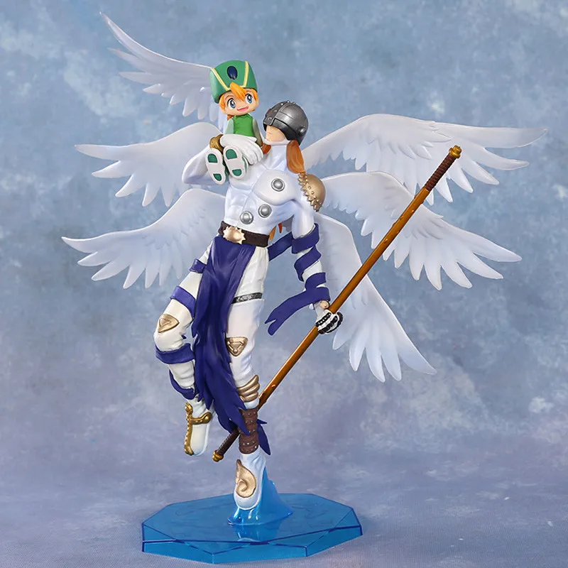 Горячая аниме мультфильм Цифровой Монстр digimons angewomon и Хикари/angemon и Такэру фигурку Детские игрушки без коробки 22 см(китайский Версон