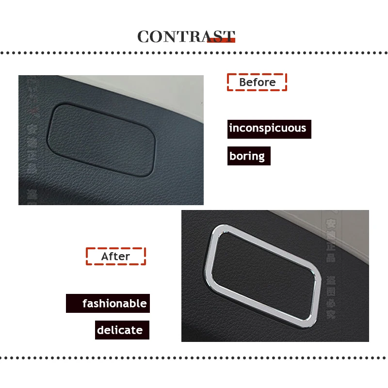 Автомобильная задняя Tunk Электронная Кнопка светильник рамка наклейки для Mercedes