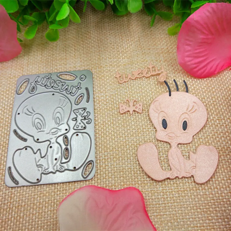 Слон медведь Утка Курица HelloKitty резки штампы Скрапбукинг тиснение вырезать