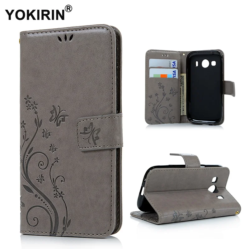 YOKIRIN с рисунком бабочки флип раскладный Кожаный чехол Чехол для samsung Galaxy Ace 4 Ace4 G357FZ