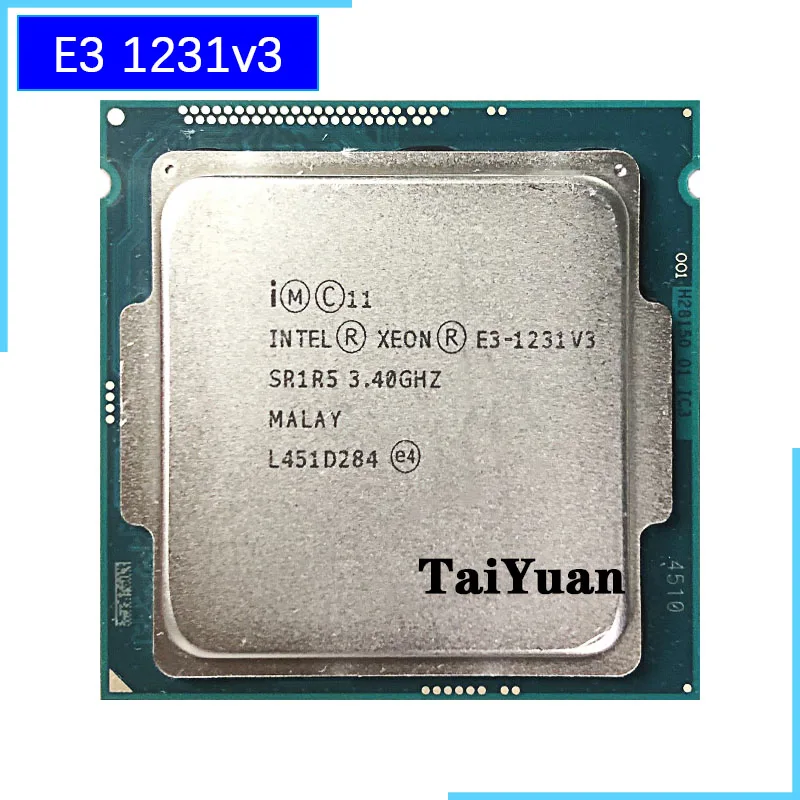 Процессор Intel Xeon Φ v3 E3 1231 V3 1231V3 3 4 ГГц четырехъядерный процессор 8 Мб 80 Вт LGA
