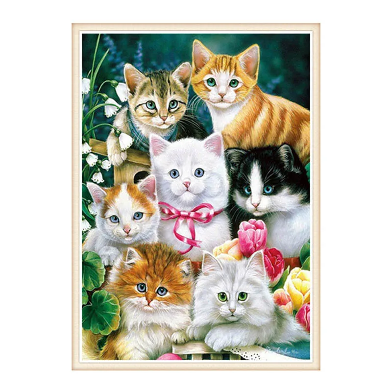 Набор для алмазной вышивки Кот 30 х40 см|Алмазная мозаика и вышивка| |