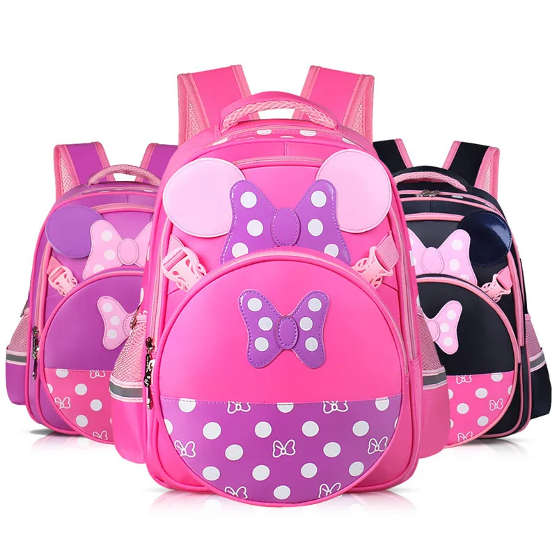 Школьный ранец для девочек принцессы, водонепроницаемый детский рюкзак для 1-5 классов, дизайнерские книжные сумки со светоотражающими поло...