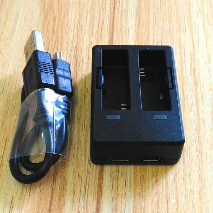charger andusb cable Аксессуары SJCAM, аккумулятор SJ6, перезаряжаемый аккумулятор, двойное зарядное устройство, чехол для аккумулятора, для SJCAM SJ6 Legend, экшн-Спортивная камера - Цвет: charger andusb cable