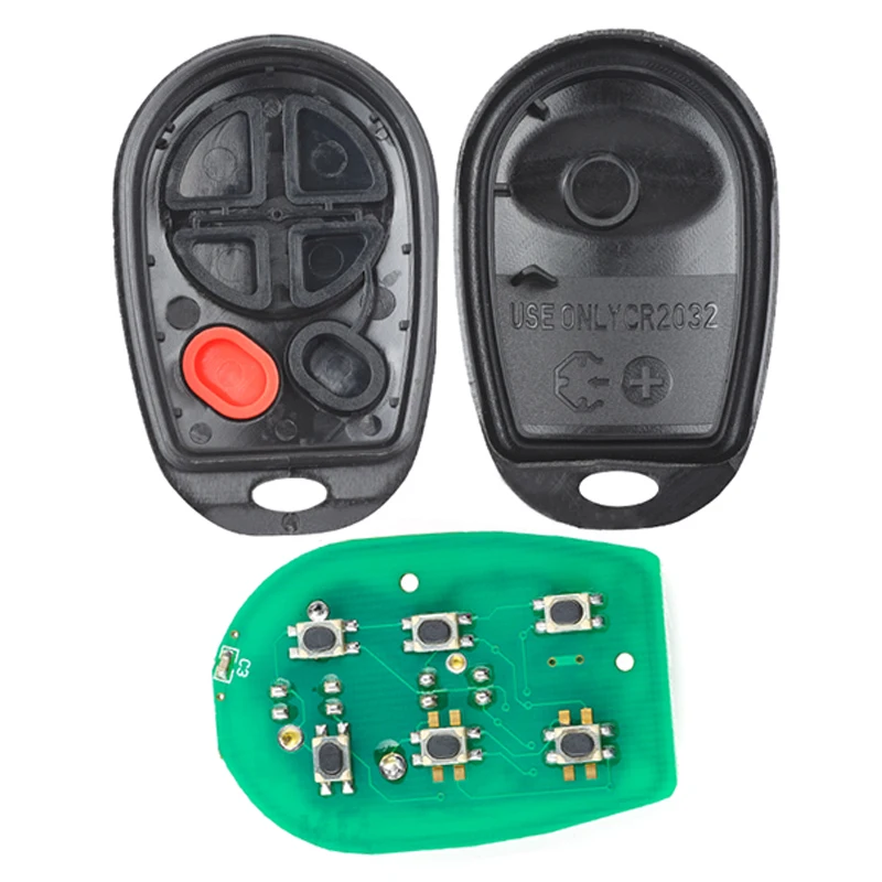 KEYECU G чип идентификатор FCC: GQ43VT20T замена 4 + 1 5 кнопок для Toyota Sienna 2011 2012 2013 2014 2015 |