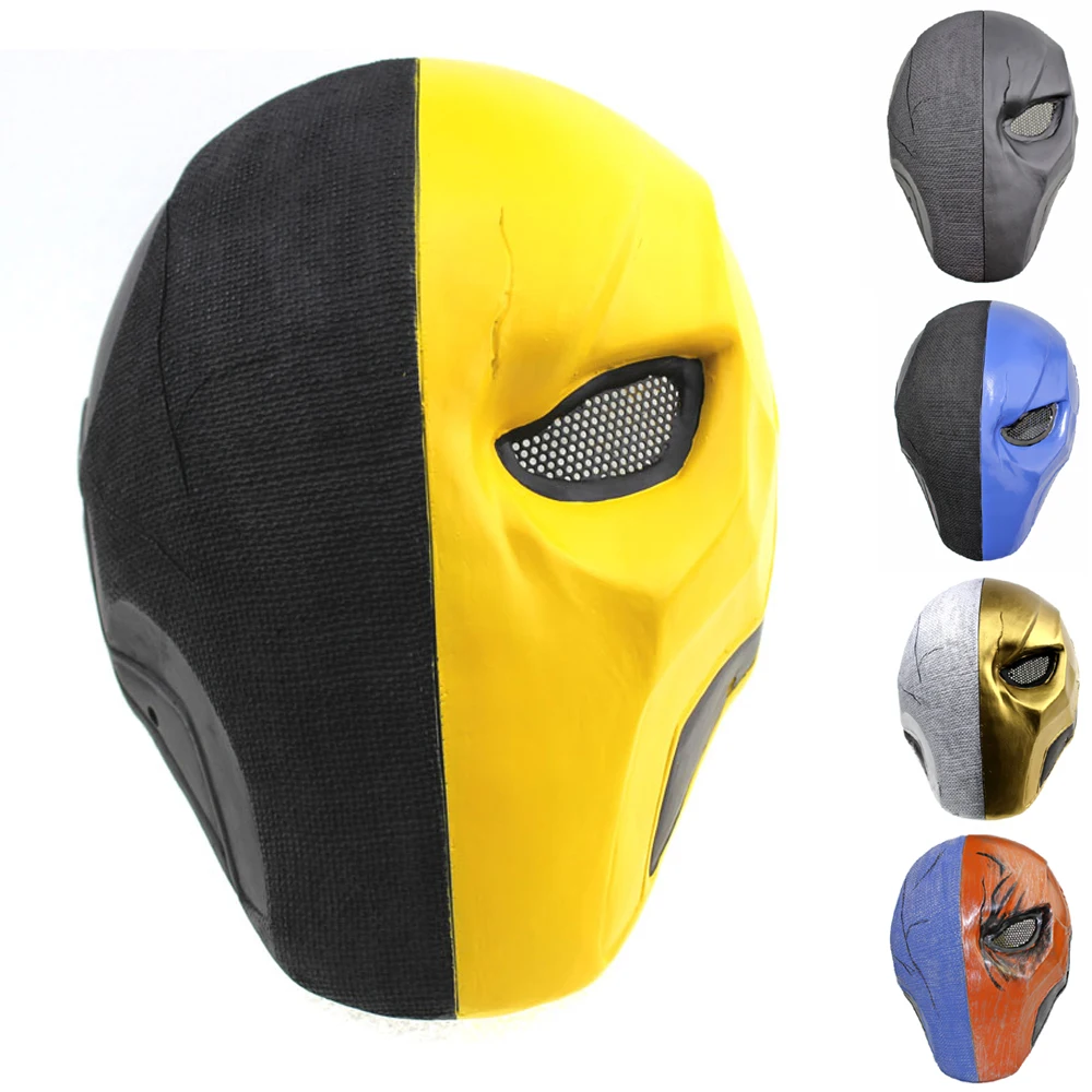 Стекло Волокно дезстроук череп airsoft маска металлическая сетка половина Уход за