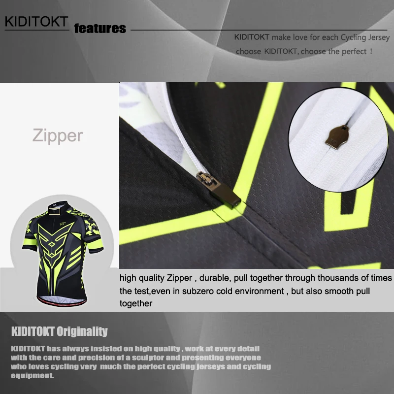 KIDITOKT Лето короткий рукав Велоспорт Джерси Топы 2018 Ropa De Ciclismo Hombre дорожный гоночный