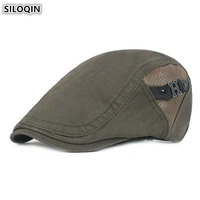 siloqin 2019 new style womens hat adjustable size cotton berets for men women personality fashion mens tongue snapback cap