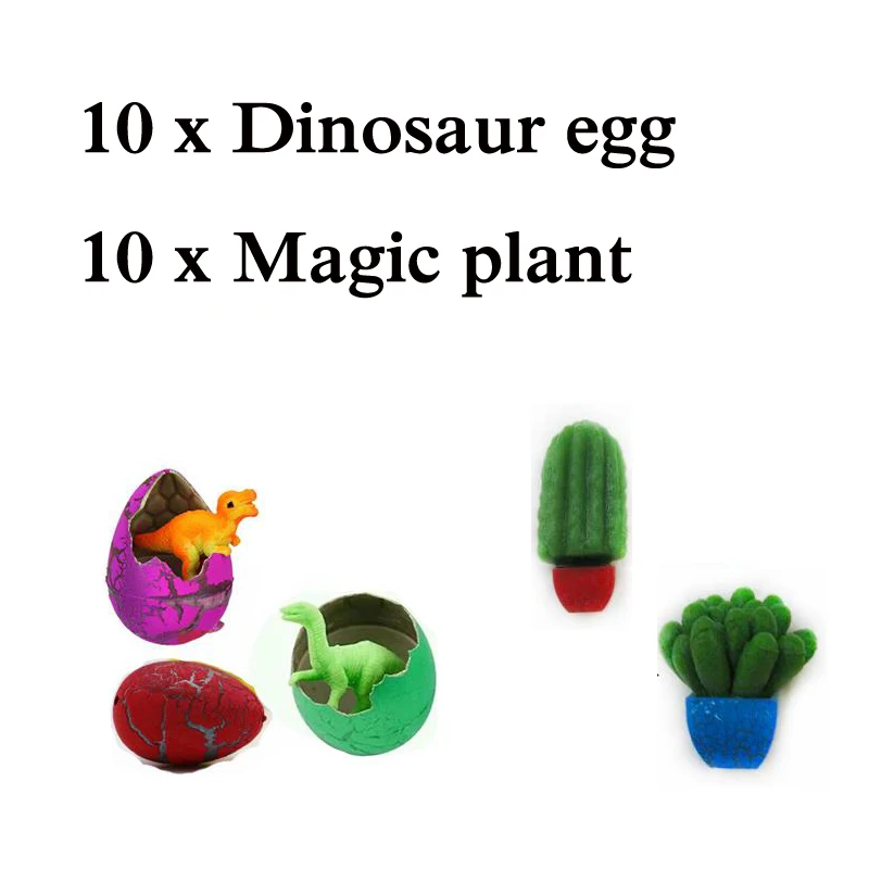 10pcs plant10pcs egg Новинка кляп игрушки волшебное растение цветы динозавр яйца выращивание в воде Замачивание расширение инкубация растущее животное для детей Подарки WYQ - Цвет: 10pcs plant10pcs egg