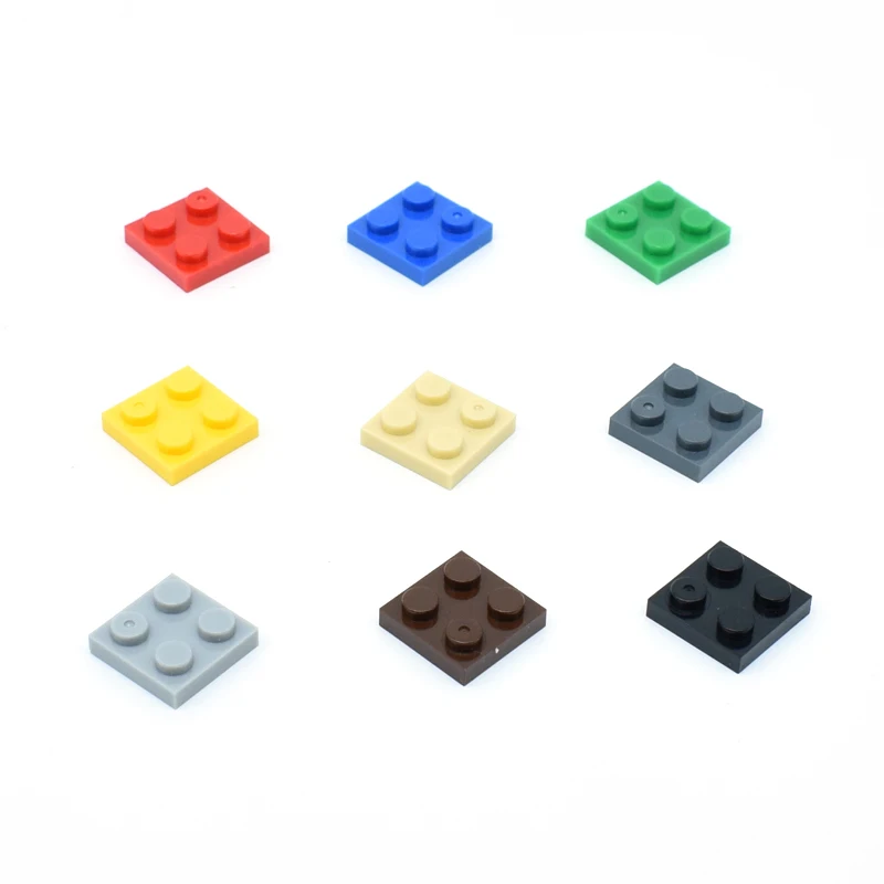 Строительные Игрушки для раннего обучения пластиковые блоки 2x2 короткие части