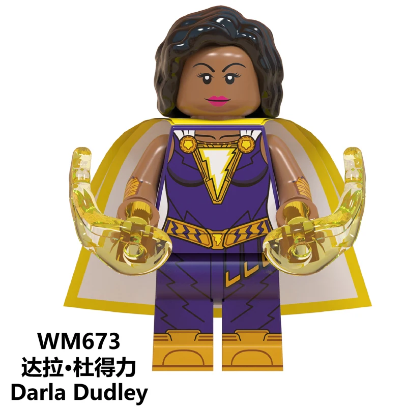 WM673 DC Super Hero Shazam Billy Batson Darla Dudley Sivana Freddy Marvel Pedro Eugene Choi строительные блоки детские игрушки WM6058 - Цвет: WM673