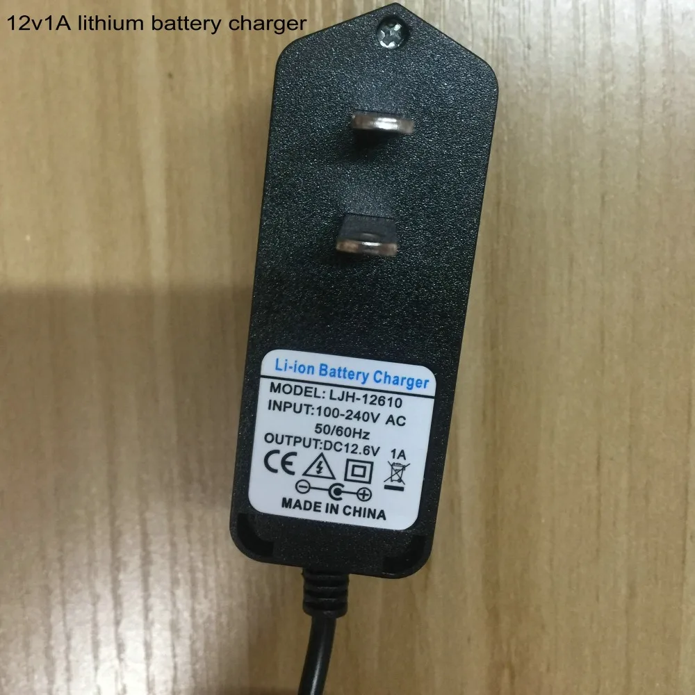 12.6V1A литий Батарея Зарядное устройство 11 1 V 12 6 1000MA Мощность адаптер для