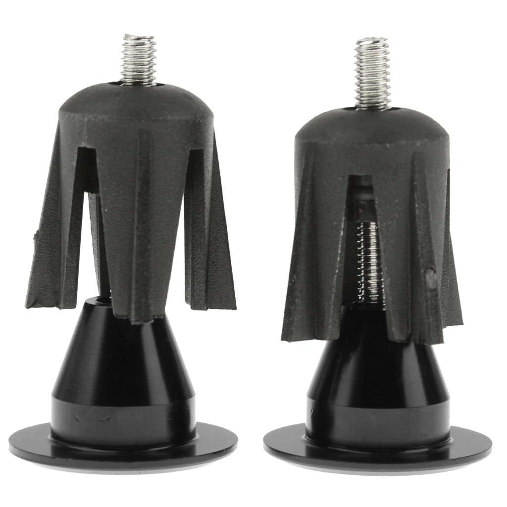 1 пара цветные алюминиевые Заглушки для руля велосипеда | Спорт и развлечения