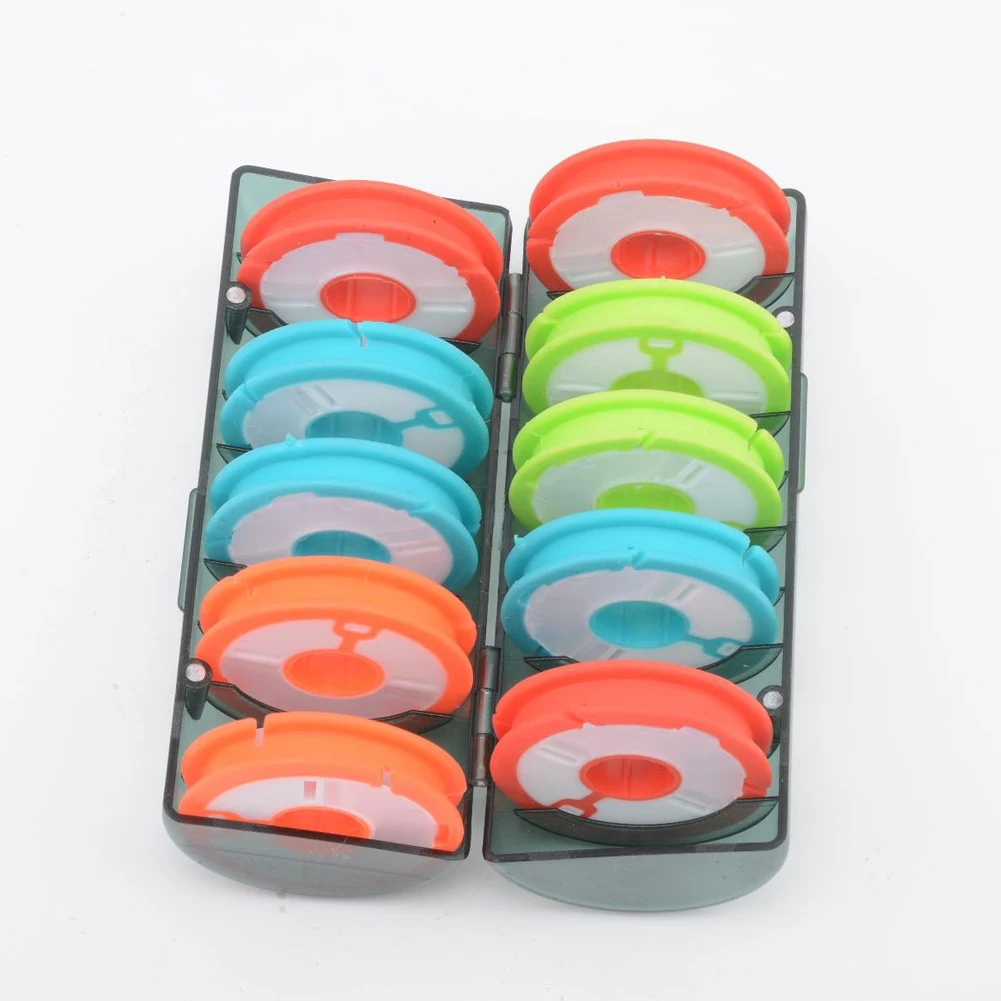 Вращающийся катушка Красочные Рыбалка линии Box силиконовые портативный случае