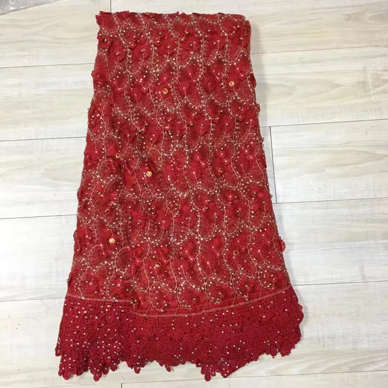 2018 с зеленым бисером французская кружевная ткань камнями Высококачественная