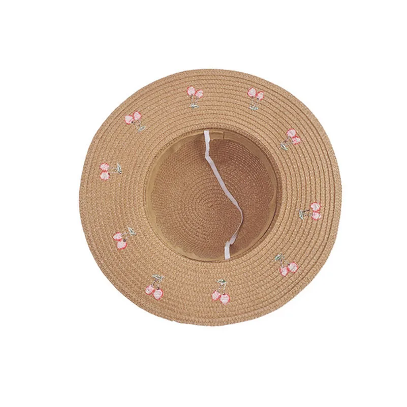 Летние детские шляпы от солнца соломенные головные уборы ручной работы в виде