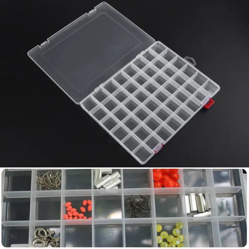 48 Grids Plastic Box Adjustable Jewelry Beads Pills Nail Art Storage Wholesale Dropshipping |
