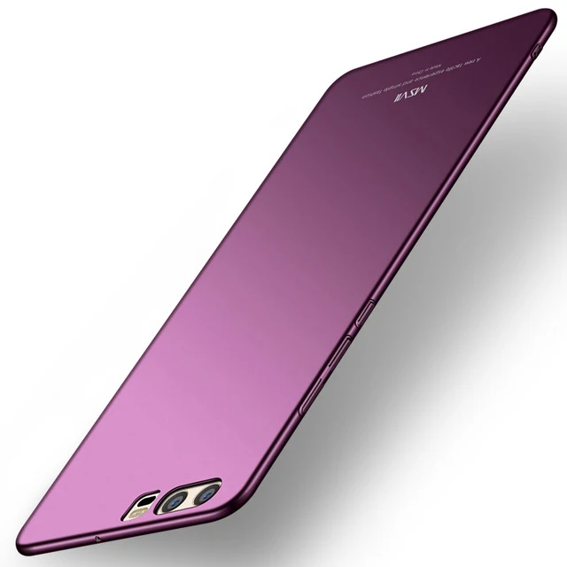 Wine red Чехол s для P10 Seriers MSVII Жесткий ПК легкий чехол ультра тонкий матовый чехол для huawei P10Plus P10 Plus Lite чехол для телефона - Цвет: Wine red