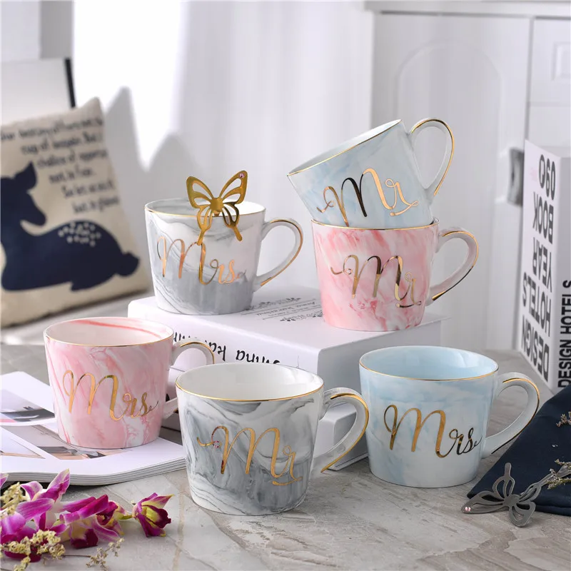 Золотая фотография Европейский стиль фарфоровая кофейная кружка чашки для чая с