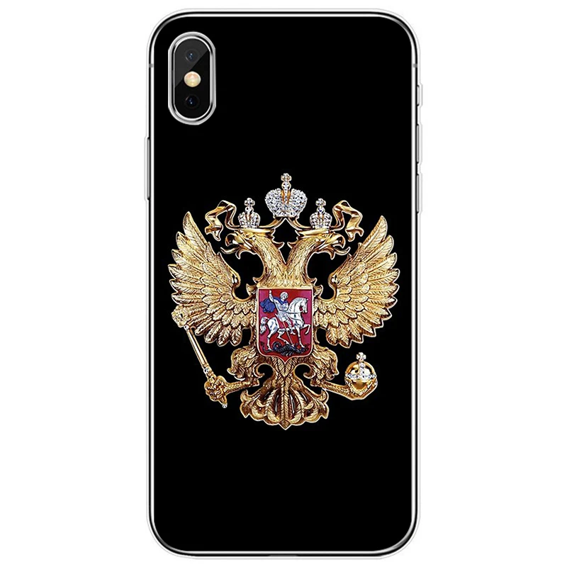 Мягкий силиконовый чехол для телефона с изображением флага России, для iPhone 6, 6 plus, 7, 8 plus, 5, 5S, 5C, SE, для iPhone X, XS, XR, XS Max