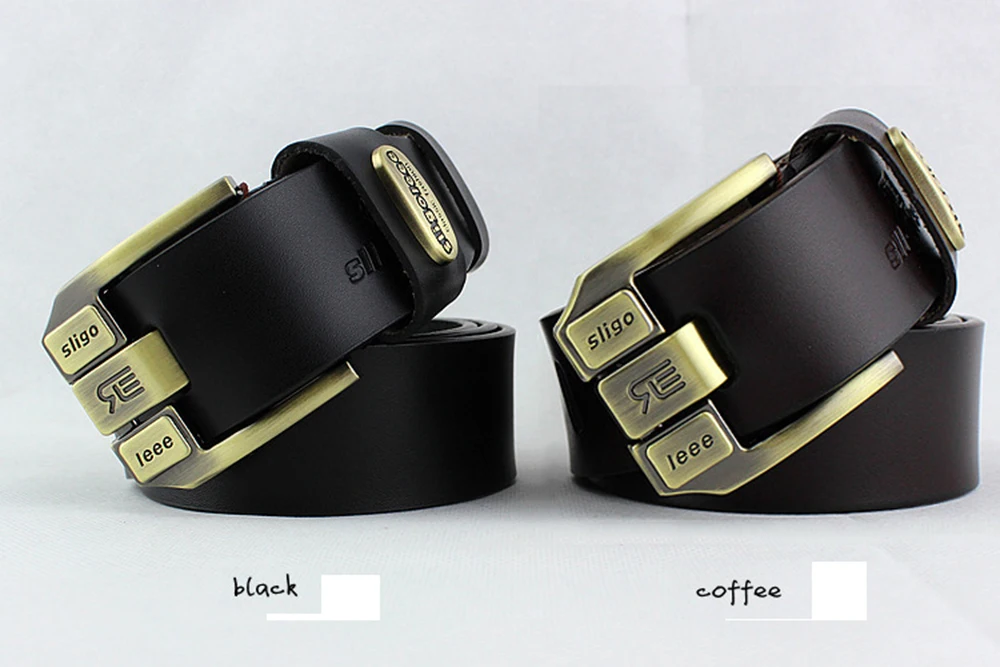 Bycobecy Ceinture Homme Cuir настоящая широкая пряжка Пряжка бизнес люксовый бренд Heren Riem Винтажный Мужской ремень из коровьей кожи
