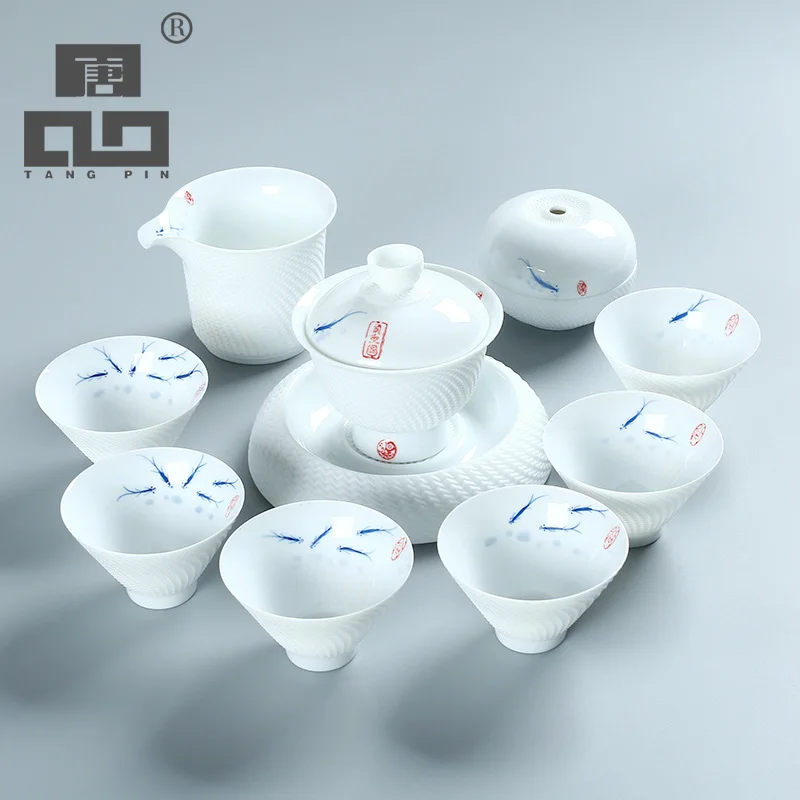 TANGPIN керамический чайник gaiwan чайный набор из рыбы и керамики китайский кунг