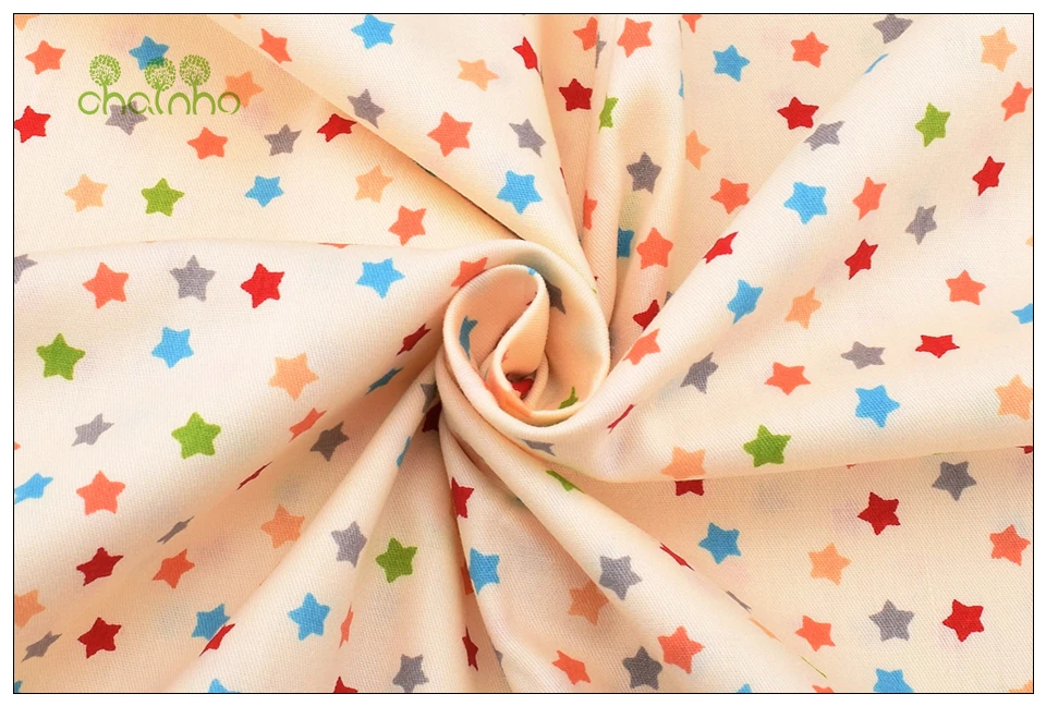 Chainho Star Print саржевая хлопковая ткань для шитья/ткани для детей и детей/простыня, подушка, подушка, материал для штор