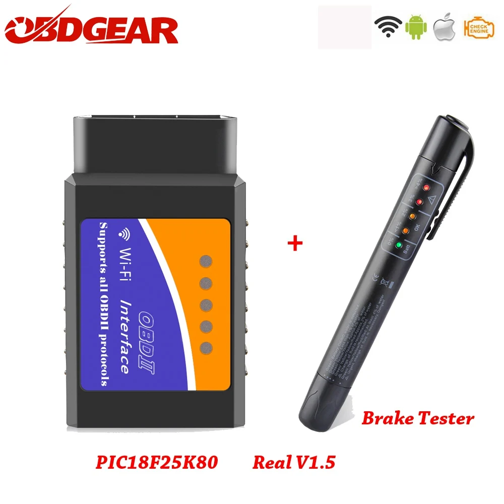 Мини OBD2 elm327 V1.5 Bluetooth адаптер автомобильный диагностический сканер для Android/PC Автомобильный сканер Elm 327 Bluetooth