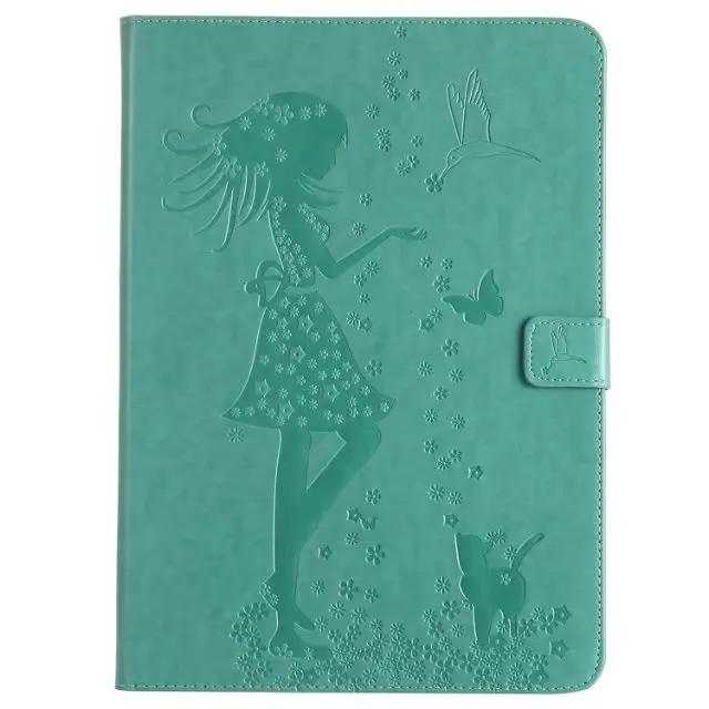 For iPad mini123 PU Leather Lovely girl protective cover Apple Mini 1 2 3 Smart Case Cover Painted Stand Flip Shell+pen | Компьютеры и