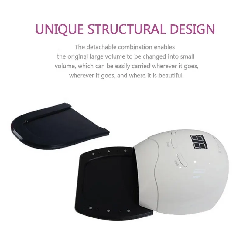 Светодиодная лампа для фототерапии 48 Вт Сушилка ногтей умная профессиональная