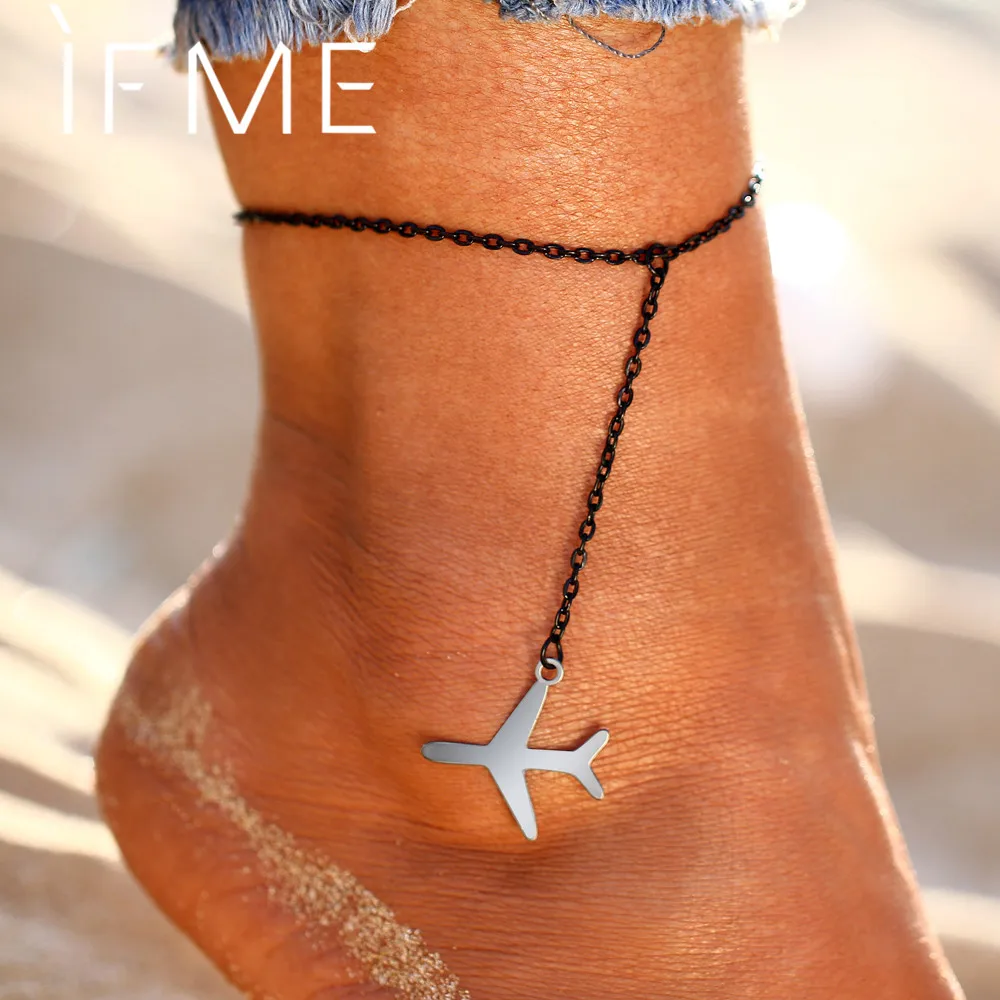 Если мне Творческий самолетов ножной браслет цепь ноги богемный Ювелирные